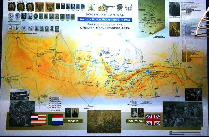 South African (Anglo Boer) War Battlefields of the Greater Magaliesberg Area Map