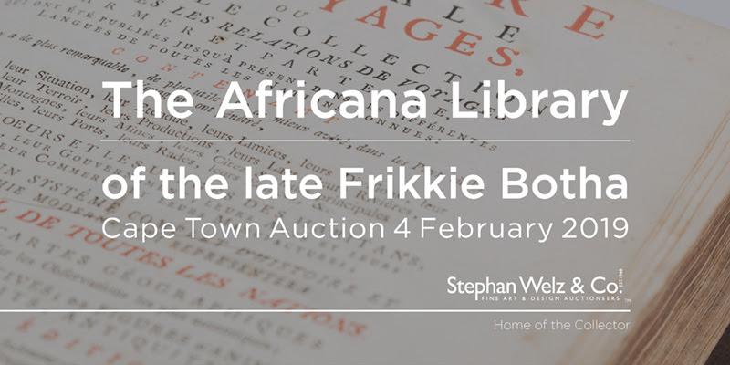 The African Library of the late Frikkie Botha - Auction notice