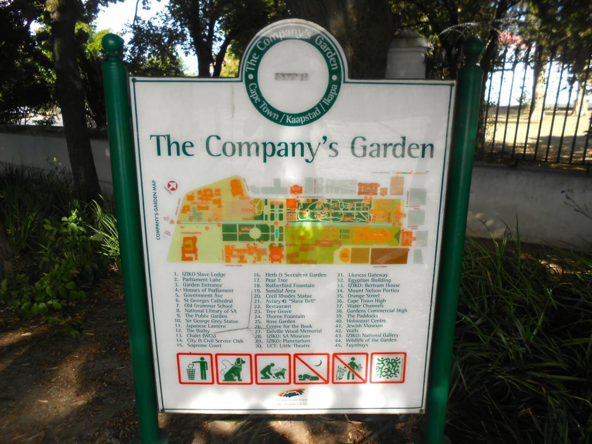 The Companys Garden Sign - Heritage Portal - 2014
