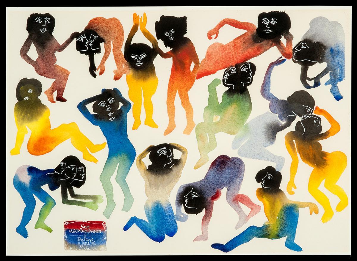 Walter Battiss 5am Waking Dream 11 June 1976 - via WAM