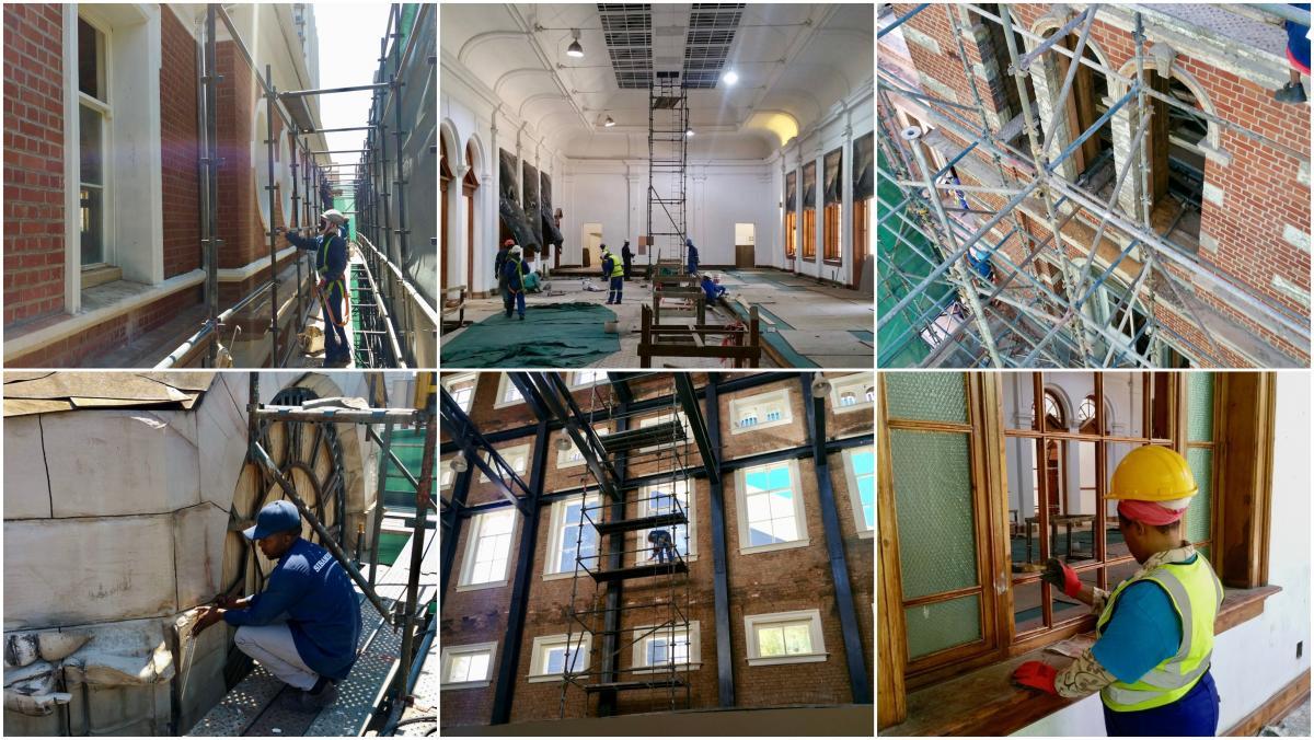 Work being carried out on the Rissik Street Post Office - The Heritage Portal