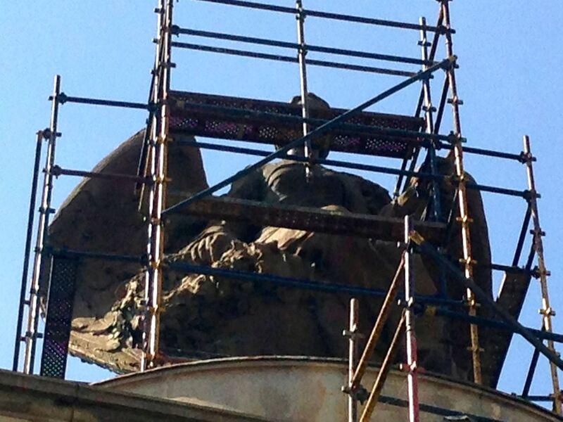 South African War Memorial before painting - Heritage Portal - April 2015